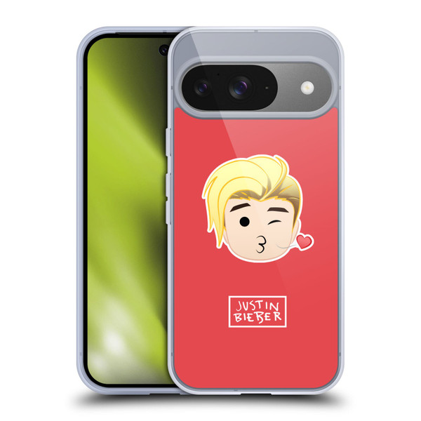 Justin Bieber Justmojis Kiss Soft Gel Case for Google Pixel 9 / Pixel 9 Pro