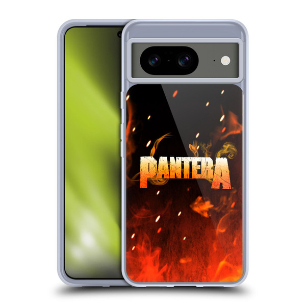 Pantera Art Fire Soft Gel Case for Google Pixel 8
