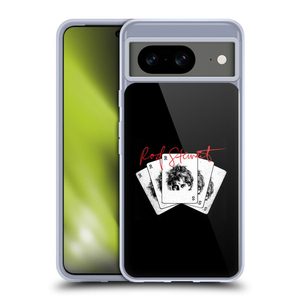 Rod Stewart Art Poker Hand Soft Gel Case for Google Pixel 8