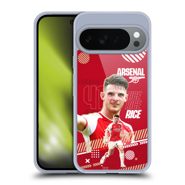 Arsenal FC 2023/24 First Team Declan Rice Soft Gel Case for Google Pixel 10