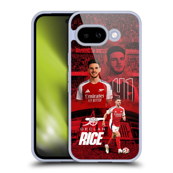 Arsenal FC 2024/25 First Team Declan Rice Soft Gel Case for Google Pixel 9A