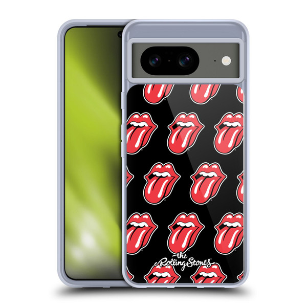 The Rolling Stones Licks Collection Tongue Classic Pattern Soft Gel Case for Google Pixel 8