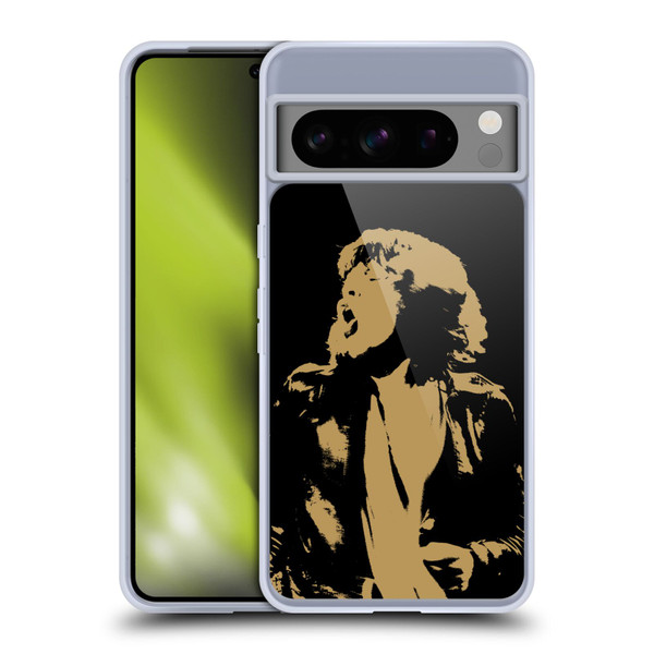 The Rolling Stones Mick Jagger Grunge Soft Gel Case for Google Pixel 8 Pro