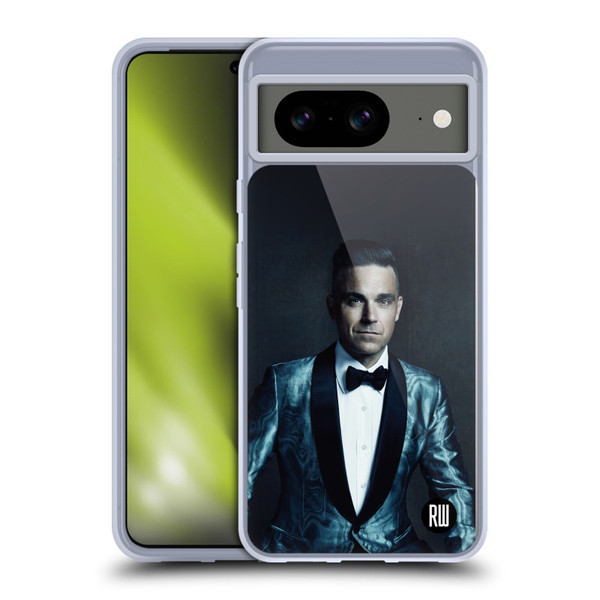 Robbie Williams Calendar Dark Background Soft Gel Case for Google Pixel 8