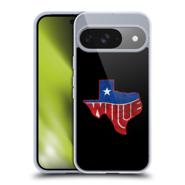 Willie Nelson Grunge Texas Soft Gel Case for Google Pixel 9 / Pixel 9 Pro