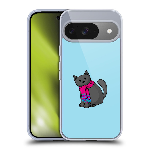 Beth Wilson Doodlecats Cold In A Scarf Soft Gel Case for Google Pixel 9 / Pixel 9 Pro