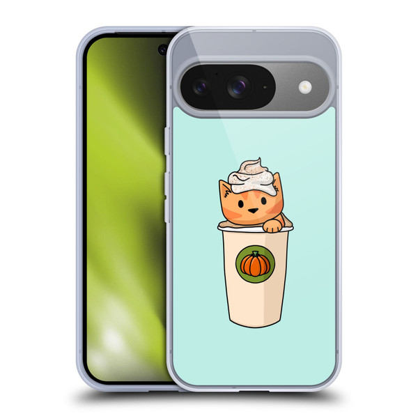 Beth Wilson Doodlecats Pumpkin Spice Latte Soft Gel Case for Google Pixel 9 / Pixel 9 Pro