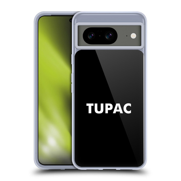 Tupac Shakur Logos Sans Serif Soft Gel Case for Google Pixel 8