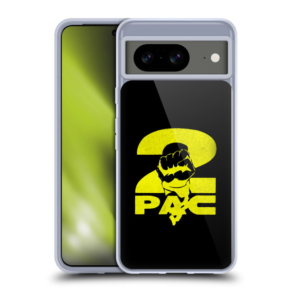 Tupac Shakur Logos Yellow Fist Soft Gel Case for Google Pixel 8