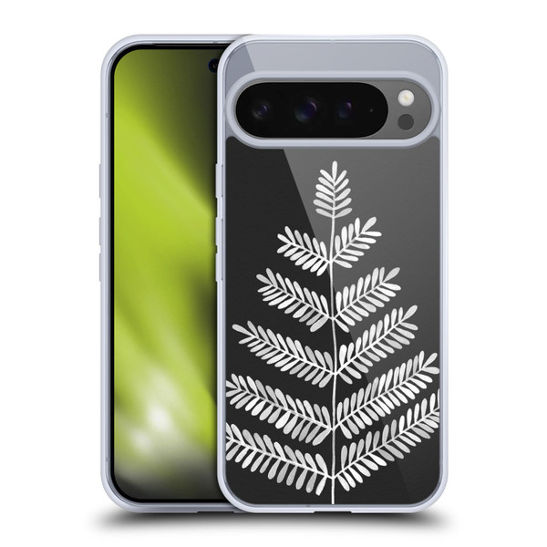 Cat Coquillette Nature Leaflets Black Soft Gel Case for Google Pixel 9 Pro XL