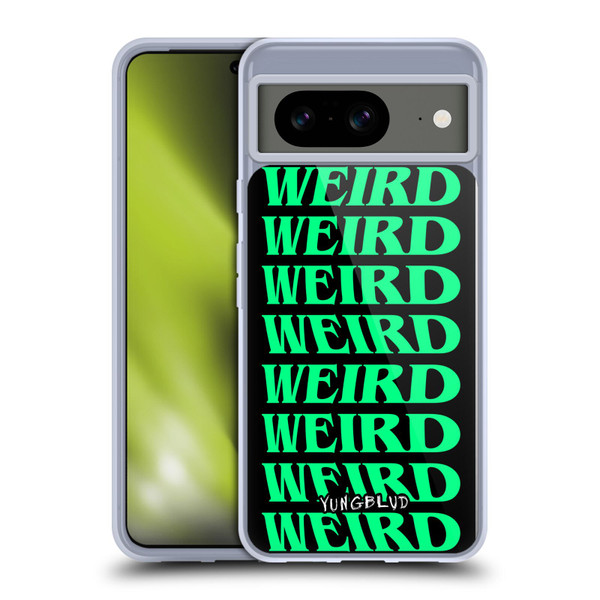 Yungblud Graphics Weird! Text Soft Gel Case for Google Pixel 8
