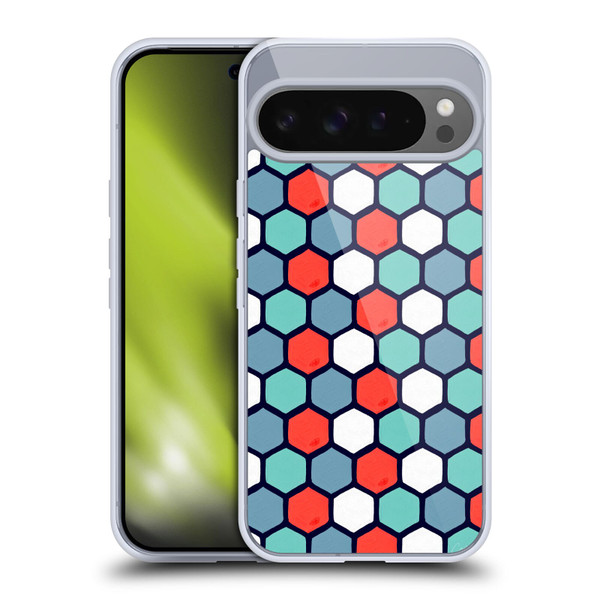 Cat Coquillette Patterns 6 Honeycomb Coral Soft Gel Case for Google Pixel 9 Pro XL