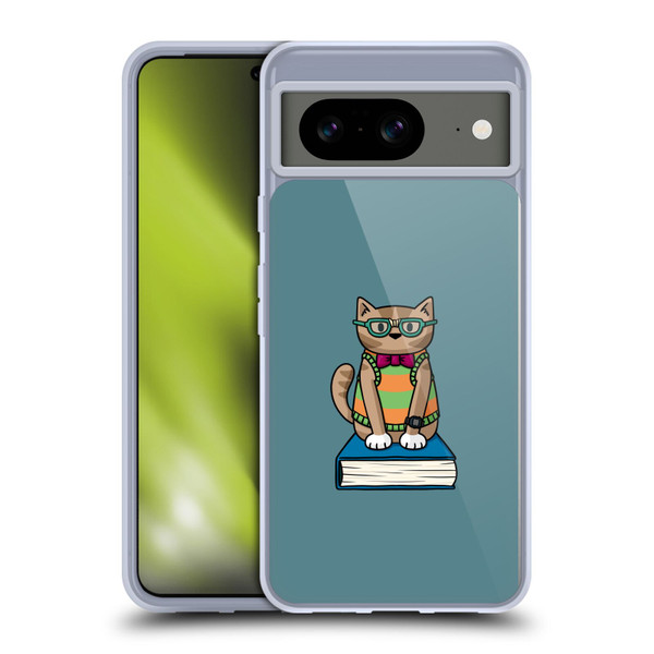 Beth Wilson Doodlecats Nerd Soft Gel Case for Google Pixel 8