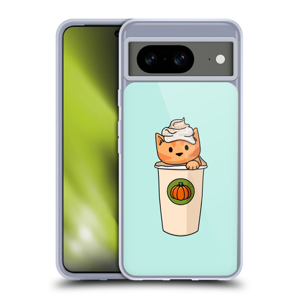 Beth Wilson Doodlecats Pumpkin Spice Latte Soft Gel Case for Google Pixel 8