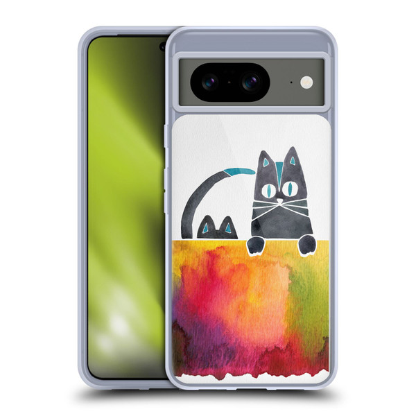 Cat Coquillette Animals 2 Cats Soft Gel Case for Google Pixel 8