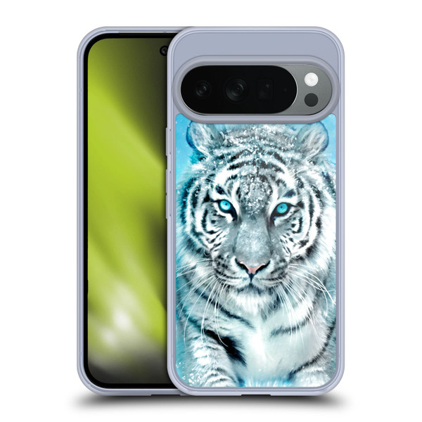 Aimee Stewart Animals White Tiger Soft Gel Case for Google Pixel 10
