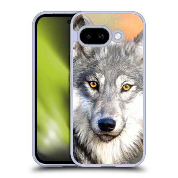 Aimee Stewart Animals Autumn Wolf Soft Gel Case for Google Pixel 9A
