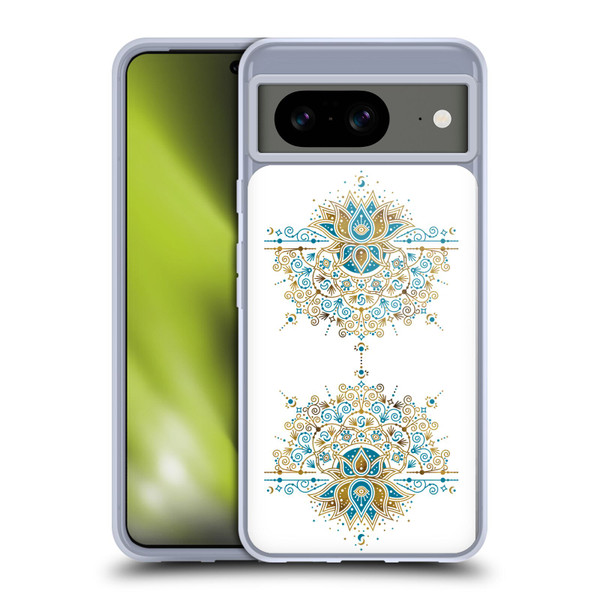 Cat Coquillette Patterns 6 Lotus Bloom Mandala 2 Soft Gel Case for Google Pixel 8