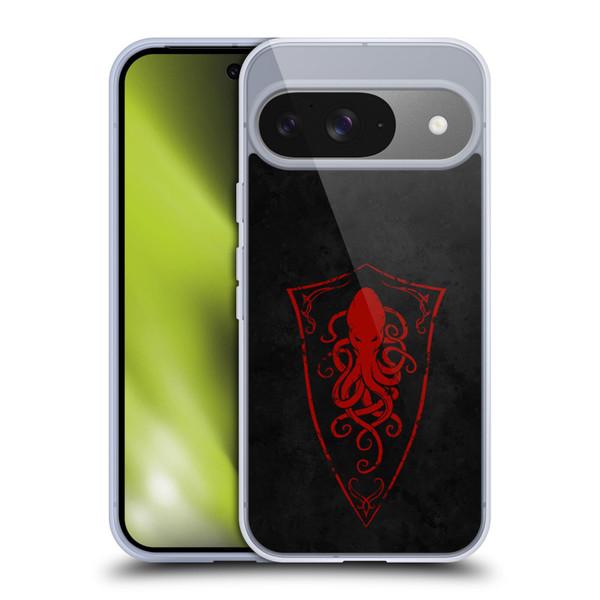 Christos Karapanos Key Art Octopus Shield Logo Soft Gel Case for Google Pixel 9 / Pixel 9 Pro