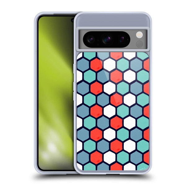 Cat Coquillette Patterns 6 Honeycomb Coral Soft Gel Case for Google Pixel 8 Pro