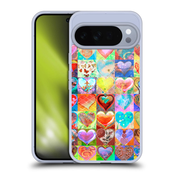 Aimee Stewart Colourful Sweets Hearts Grid Soft Gel Case for Google Pixel 10 Pro XL