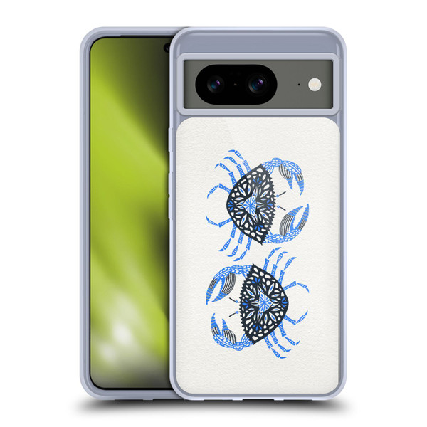 Cat Coquillette Sea Blue Crab Soft Gel Case for Google Pixel 8