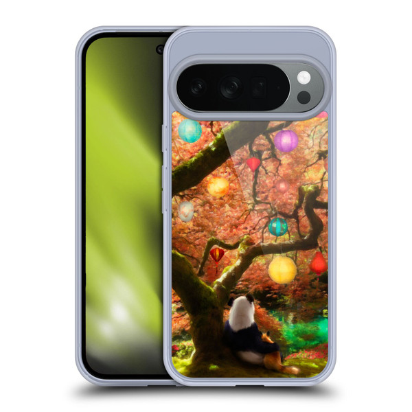 Aimee Stewart Fantasy Panda & Fox Soft Gel Case for Google Pixel 10