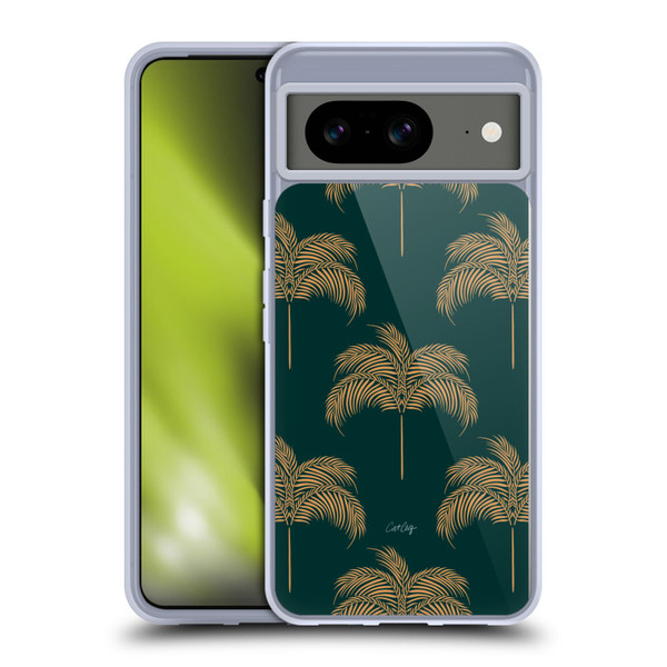 Cat Coquillette Tropical Wildlife Palm Tree Oasis Soft Gel Case for Google Pixel 8