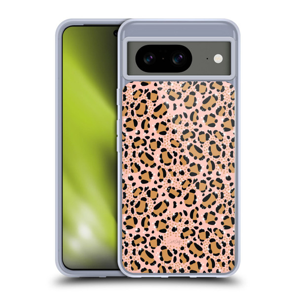 Cat Coquillette Tropical Wildlife Sparkly Leopard Print Soft Gel Case for Google Pixel 8