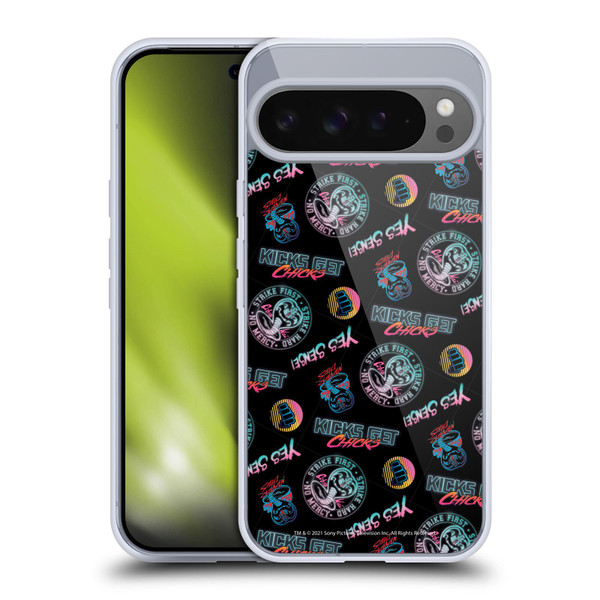 Cobra Kai Key Art Strike Hard Logo Pattern Soft Gel Case for Google Pixel 9 Pro XL
