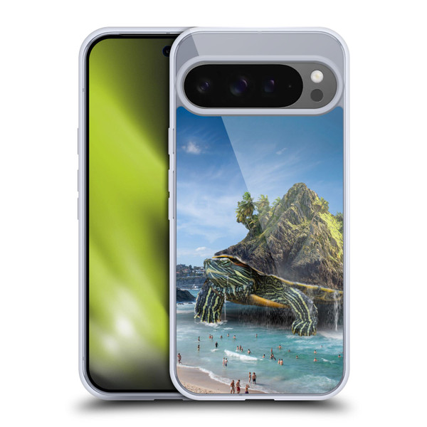 Dave Loblaw Sea Turtle Beach Day Soft Gel Case for Google Pixel 9 Pro XL