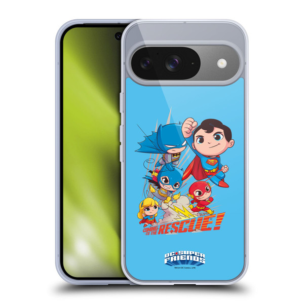 Super Friends DC Comics Toddlers Composed Art Group 1 Soft Gel Case for Google Pixel 9 / Pixel 9 Pro