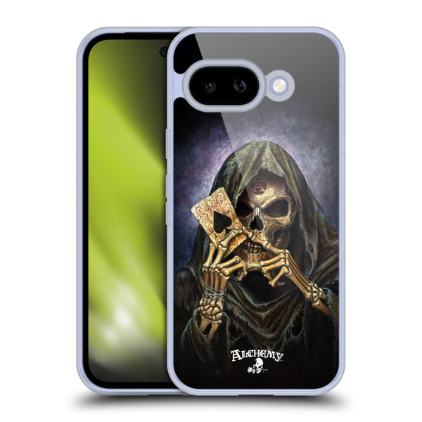 Alchemy Gothic Skull And Cards Reaper's Ace Soft Gel Case for Google Pixel 9A