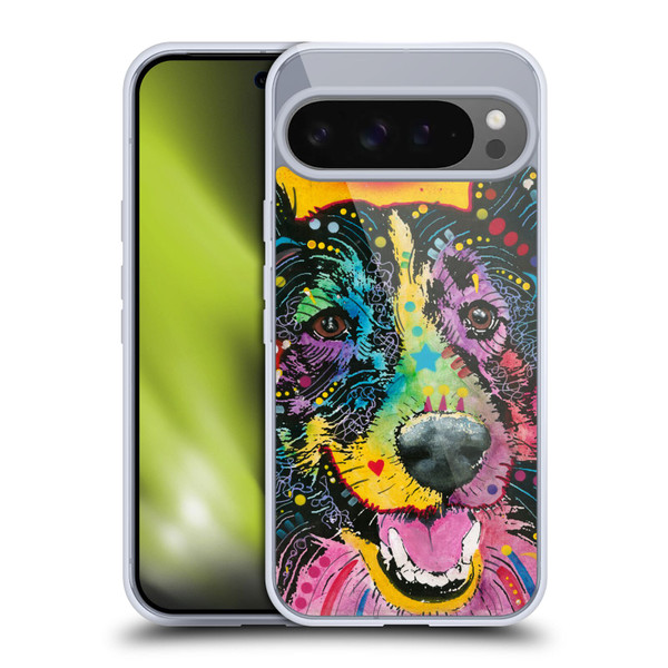 Dean Russo Dogs Smiling Collie Soft Gel Case for Google Pixel 9 Pro XL
