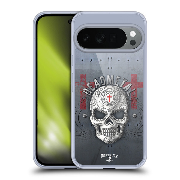 Alchemy Gothic Skull Dead Metal Soft Gel Case for Google Pixel 10