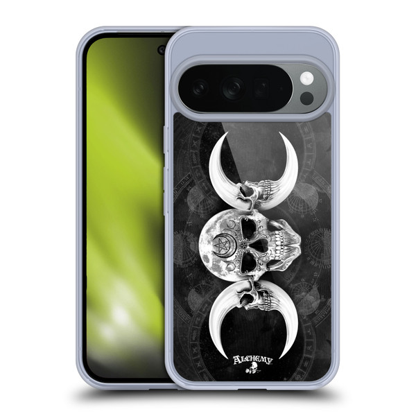 Alchemy Gothic Skull Dark Goddess Moon Soft Gel Case for Google Pixel 10
