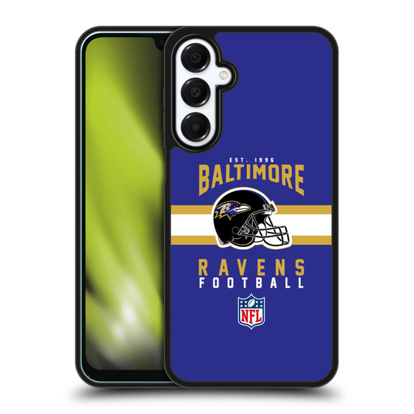 NFL Baltimore Ravens Graphics Helmet Typography Gel Armour Case For Samsung Galaxy A16 5G