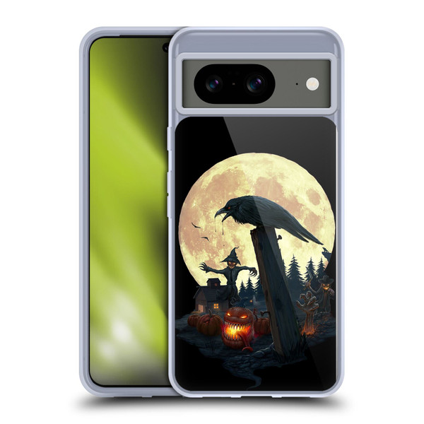 Christos Karapanos Horror 2 Halloween Theme Soft Gel Case for Google Pixel 8