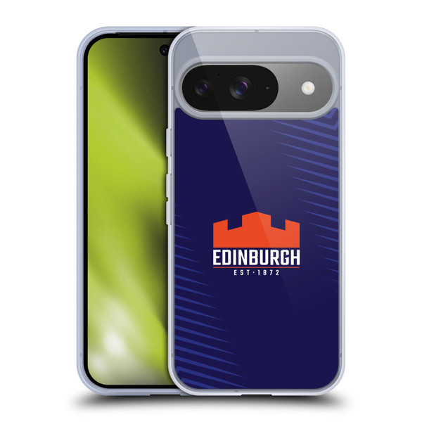 Edinburgh Rugby Graphic Art Blue Logo Soft Gel Case for Google Pixel 9 / Pixel 9 Pro