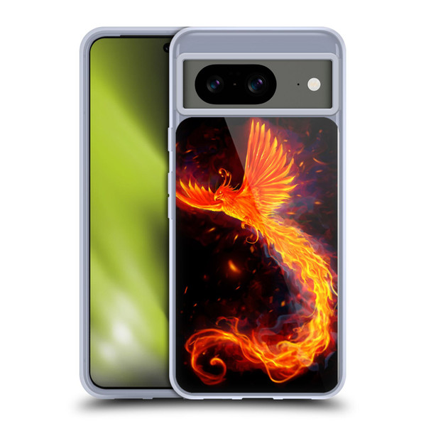 Christos Karapanos Phoenix Immortal Flames Alternative Soft Gel Case for Google Pixel 8