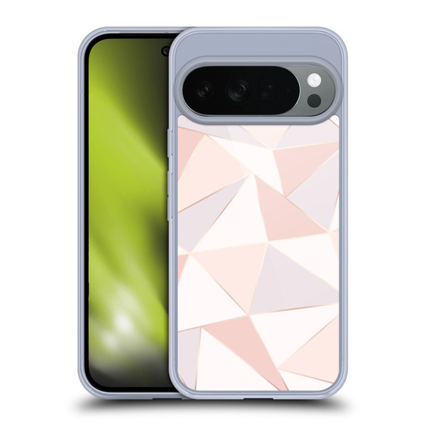 Alyn Spiller Rose Gold Geometry Soft Gel Case for Google Pixel 10