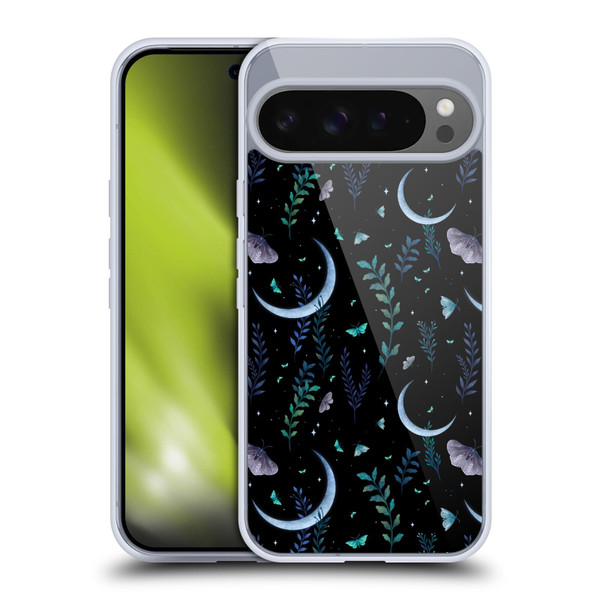 Episodic Drawing Art Moth Garden Pattern Soft Gel Case for Google Pixel 9 Pro XL