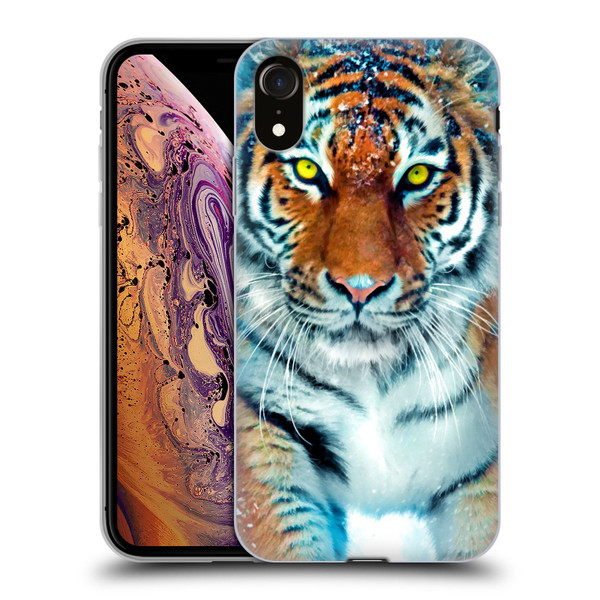 Aimee Stewart Animals Yellow Tiger Soft Gel Case for Apple iPhone XR