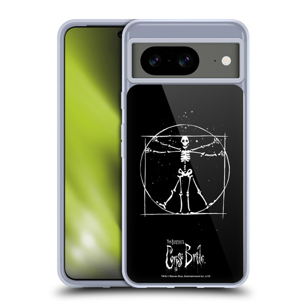 Corpse Bride Key Art Vitruvian Skeleton Soft Gel Case for Google Pixel 8