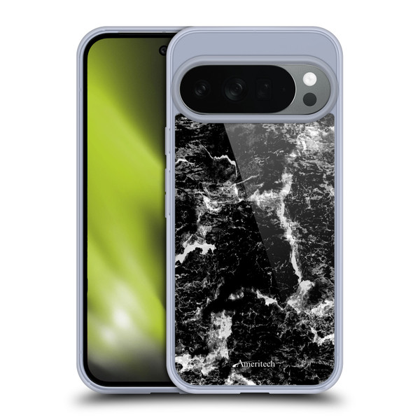 Ameritech Graphics Black Marble Soft Gel Case for Google Pixel 10