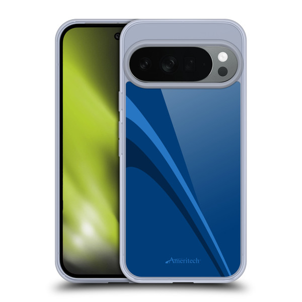 Ameritech Graphics Blue Mono Lines Soft Gel Case for Google Pixel 10