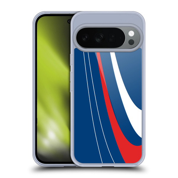 Ameritech Graphics Red And White Swirl Soft Gel Case for Google Pixel 10