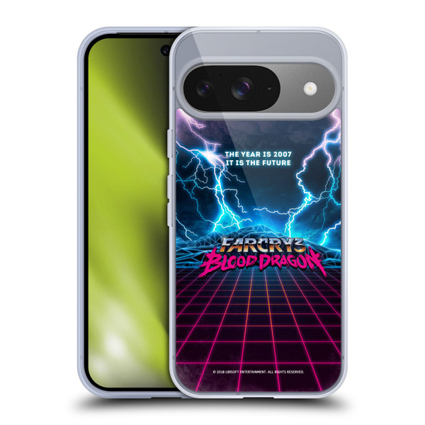 Far Cry 3 Blood Dragon Key Art Logo Soft Gel Case for Google Pixel 9 / Pixel 9 Pro