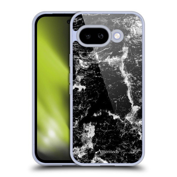 Ameritech Graphics Black Marble Soft Gel Case for Google Pixel 9A