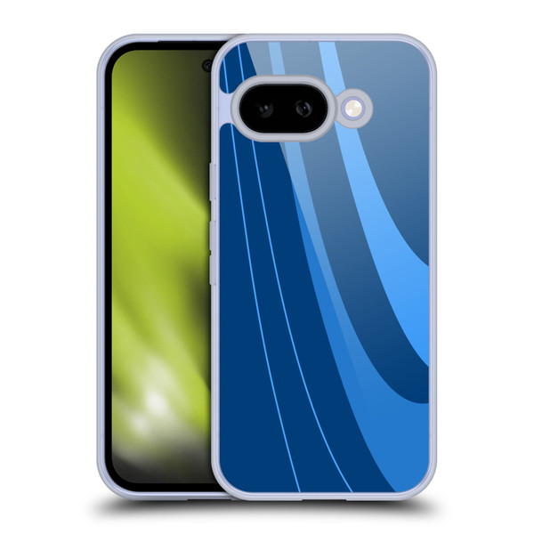 Ameritech Graphics Blue Mono Swirl Soft Gel Case for Google Pixel 9A